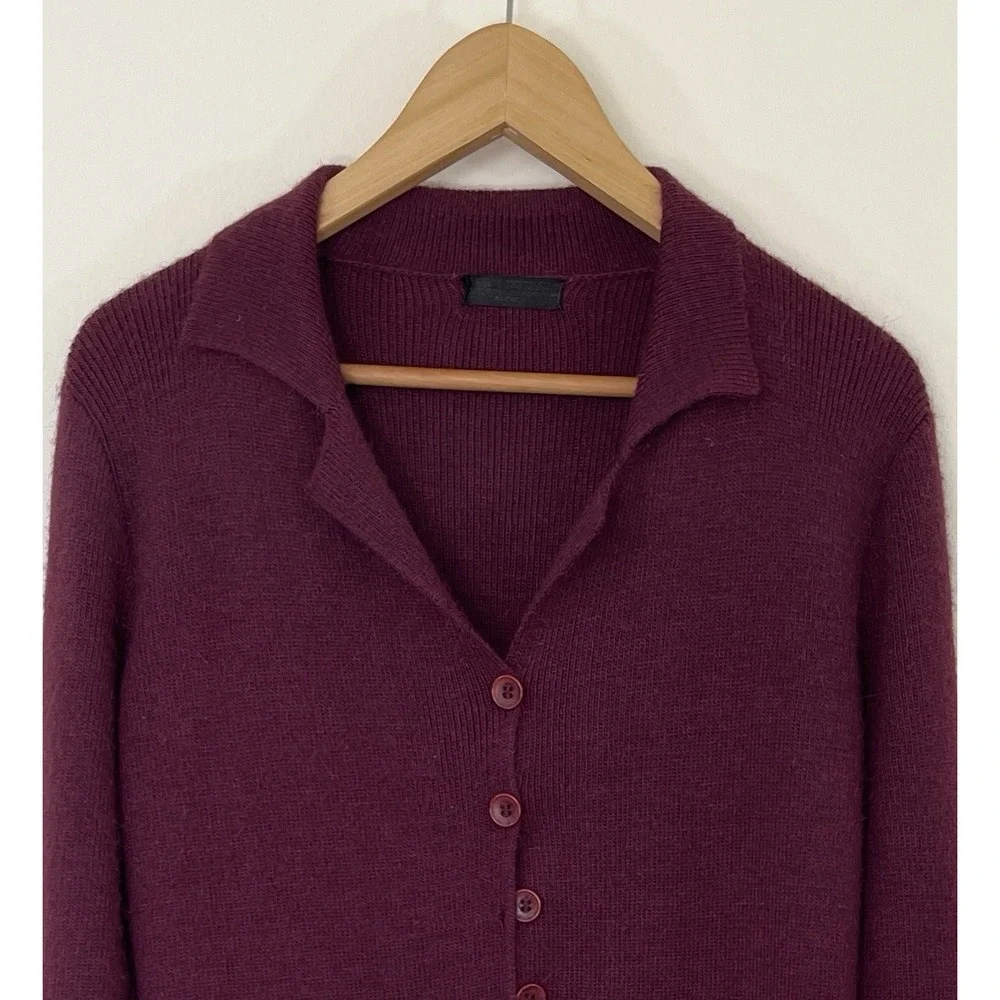 Inca Textiles Baby Alpaca Long Cardigan Duster S/M Wine Soft Luxury NO SIZE TAG